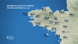 Illustration de l'actualité Records de précipitations possibles sur la Bretagne !