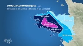 Illustration de l'actualité Inondations, vent et précipitations, le point sur la situation de ces 2 prochains jours.