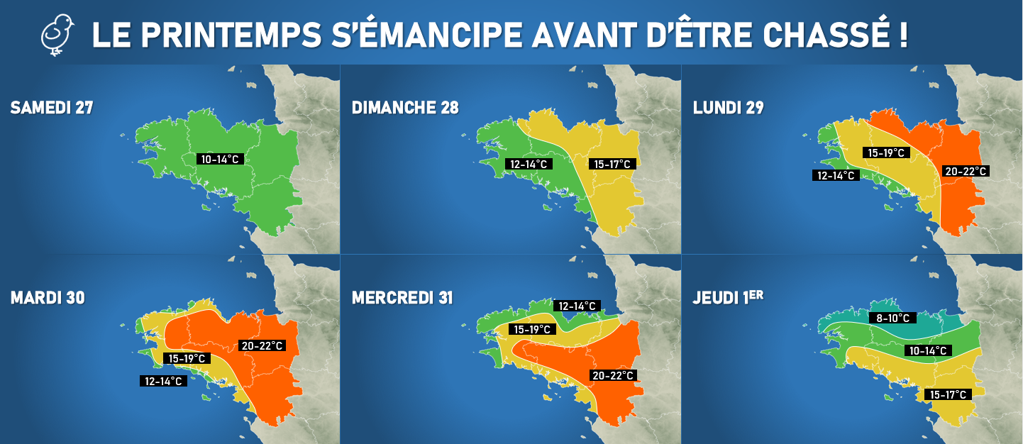 Le Printemps S Emancipe Avant D Etre Chasse Actualites Meteo Meteo Bretagne